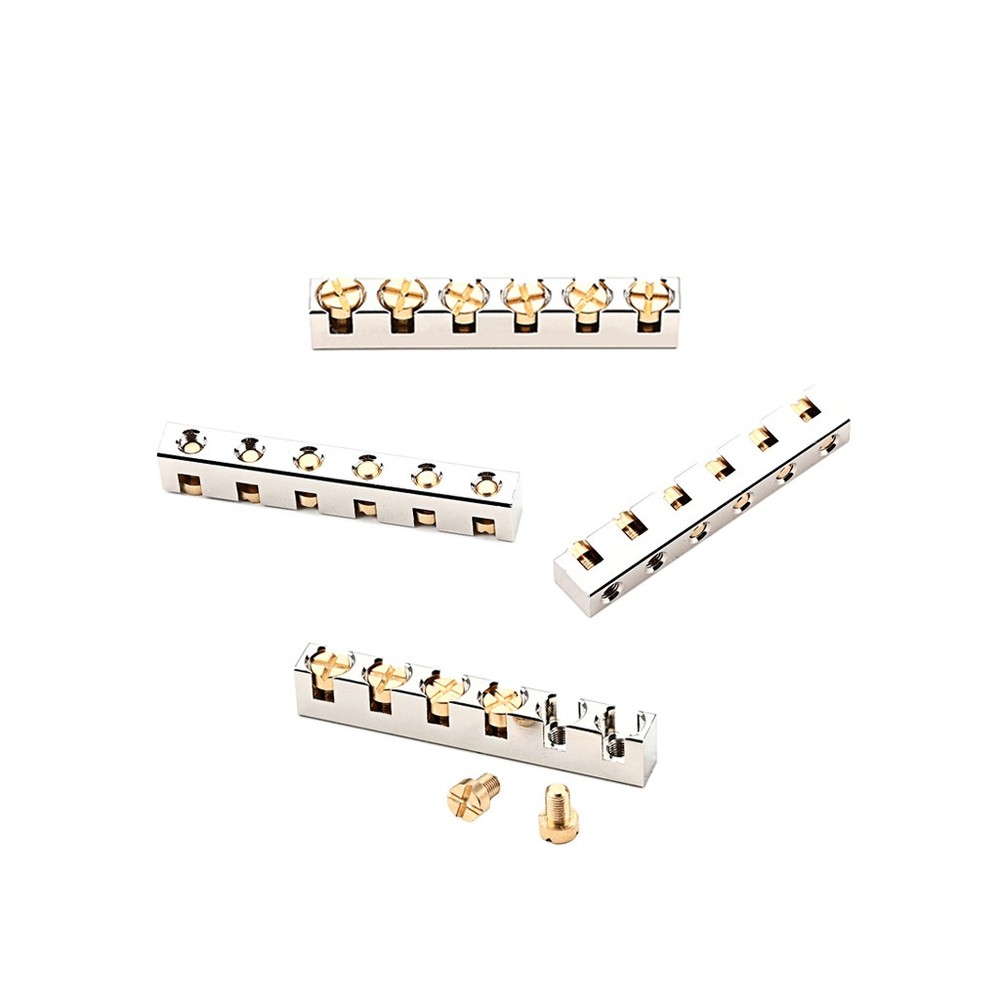 Height Adjustable Brass Guitar String Nut Compatible For LP SG Style 6 String