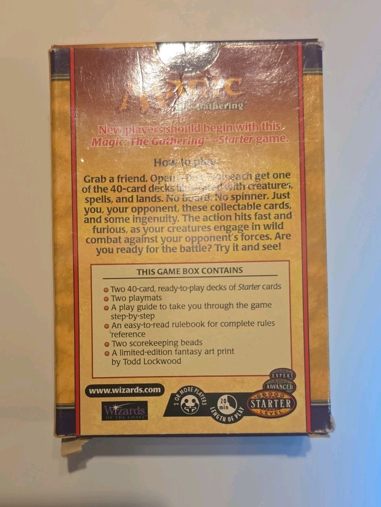 Magic the Gathering 1999 Starter Game Deck Unsealed New
