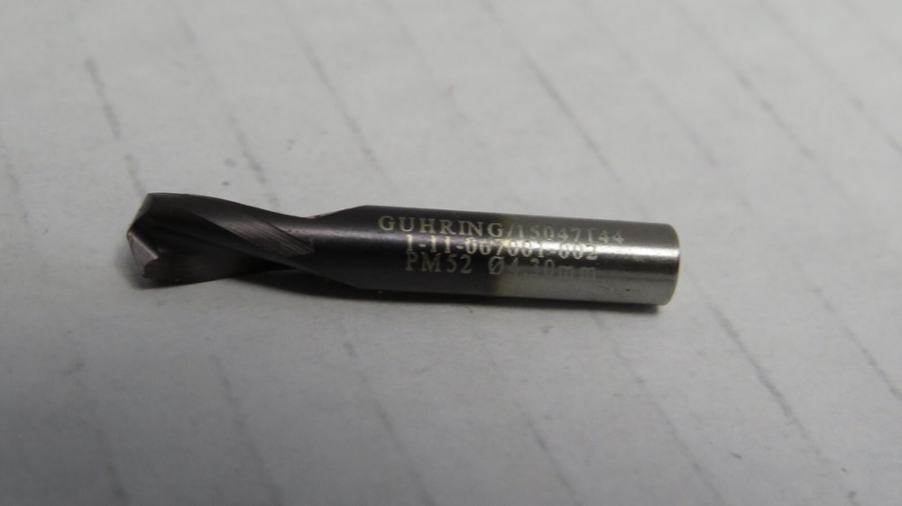 ( 10 DRILL BITS) GUHRING 4.3MM DIAMETER SPIRALBOHRER PM52 DRILL BITS 380270849
