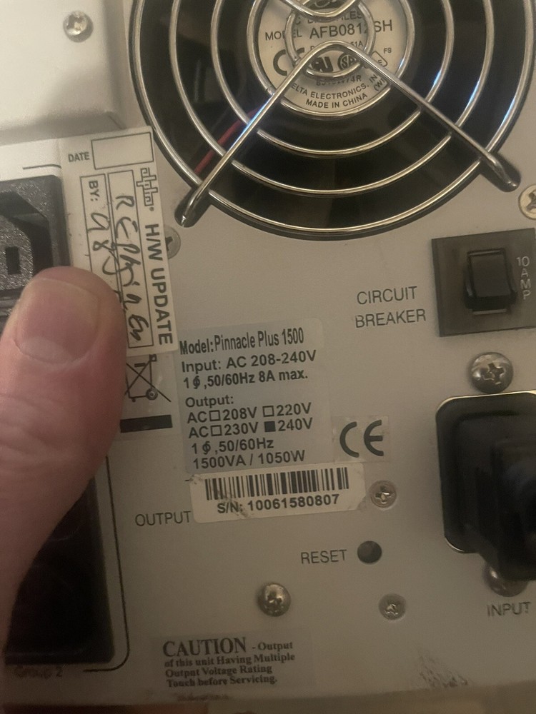 ALPHA TECHNOLOGIES PINNACLE PLUS 1500 POWER SUPPLY untested