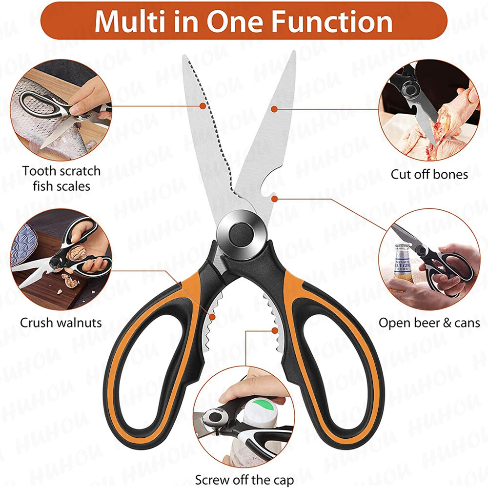2 Pack Heavy Duty Kitchen Shears Stainless Steel Kitchen Scissors Ultra Sharp