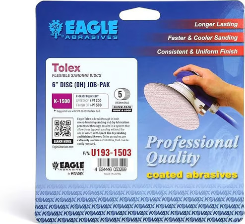 Eagle Abrasives 6” Super Tolex Discs