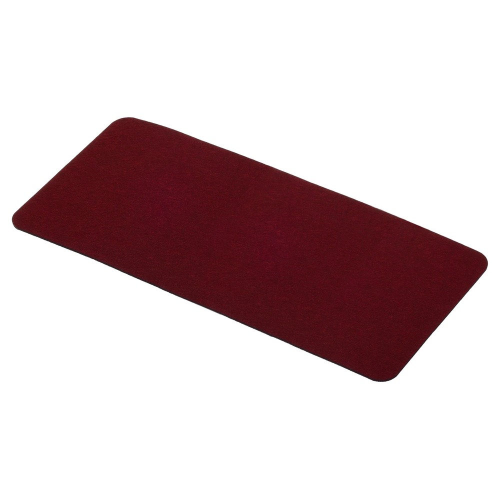 28"x13" Desk Mat Protector Felt Dual Side Mouse Pad Writing Mat Red