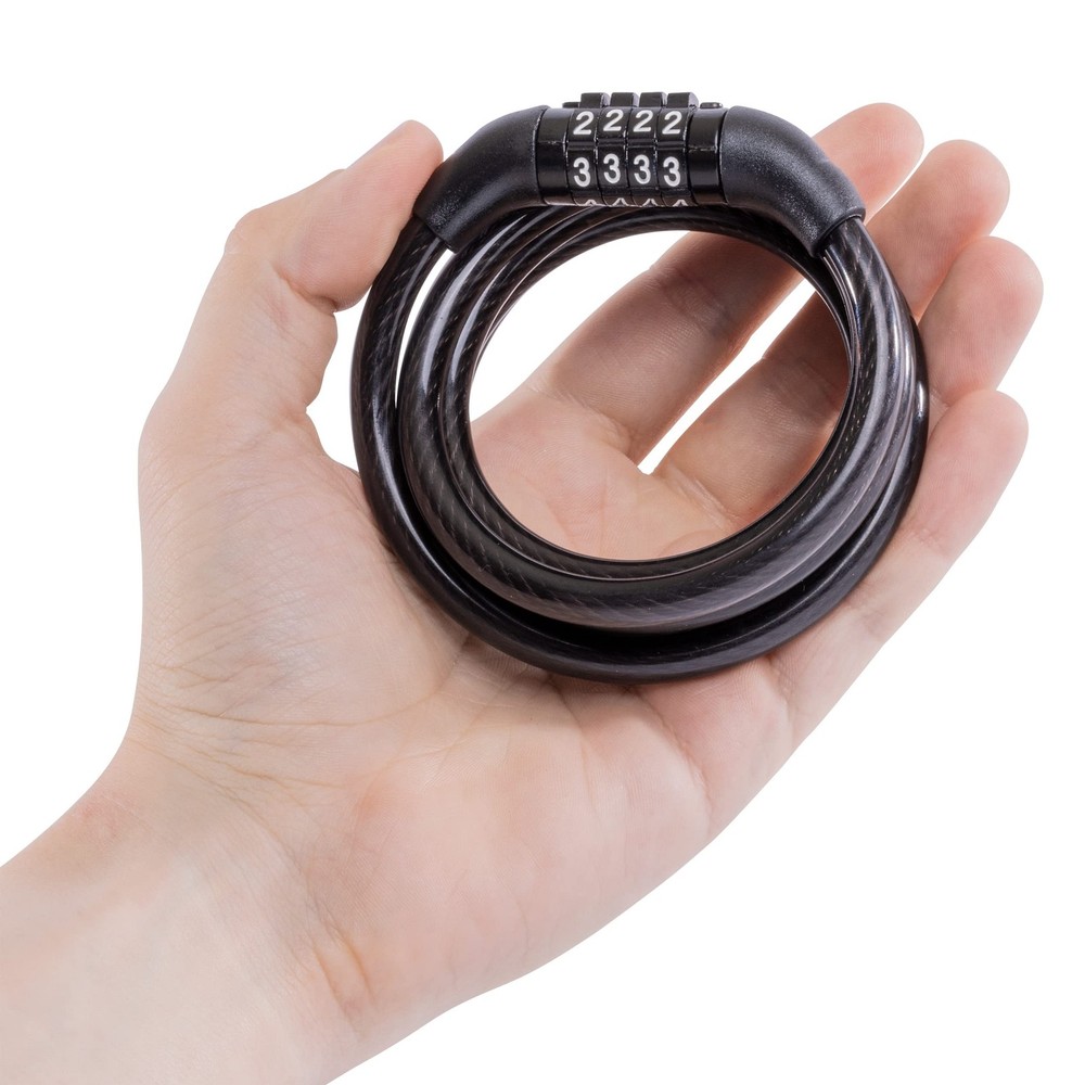 Master Lock Bike Cable with Combination Black, 8143D 1 Pack, Black