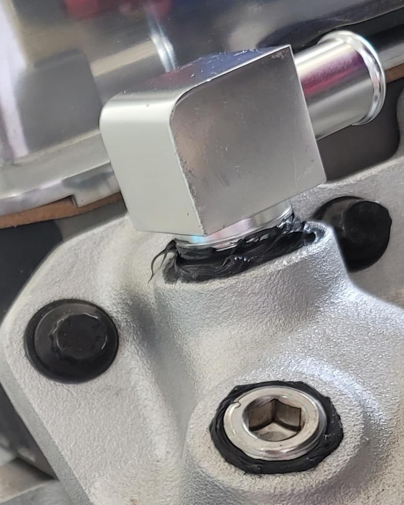 Heater Hose Fitting, Connector,Aluminum Alloy 90 1/2 inch, Gold