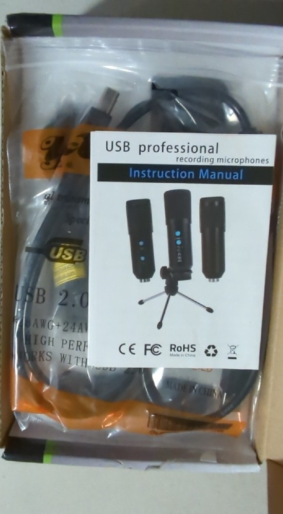 USB Podcast Microphone Computer or Laptop Condenser