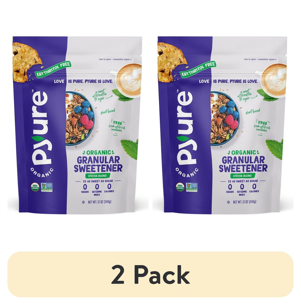 Organic Stevia Granulated Sugar Substitute, Zero Calories