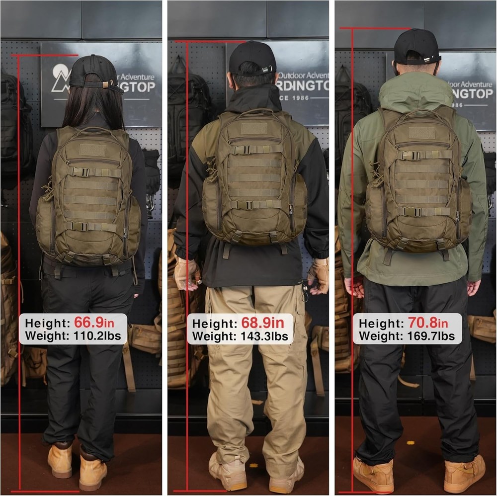 Durable 28L Tactical Molle Backpack with Hydration Compartment for Adventurers