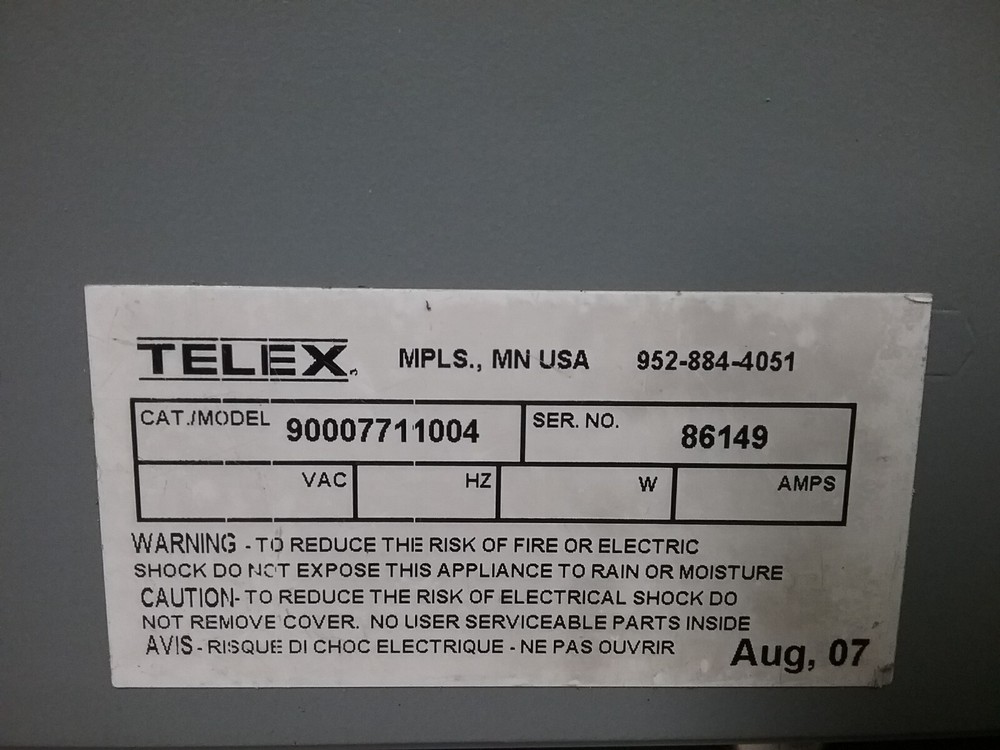 RTS Telex KP-632-24 Chanel Intercom Panel