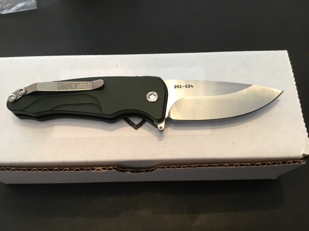 Custom Medford Knife Smooth Criminal Button Lock Flipper Folder Folding Knife