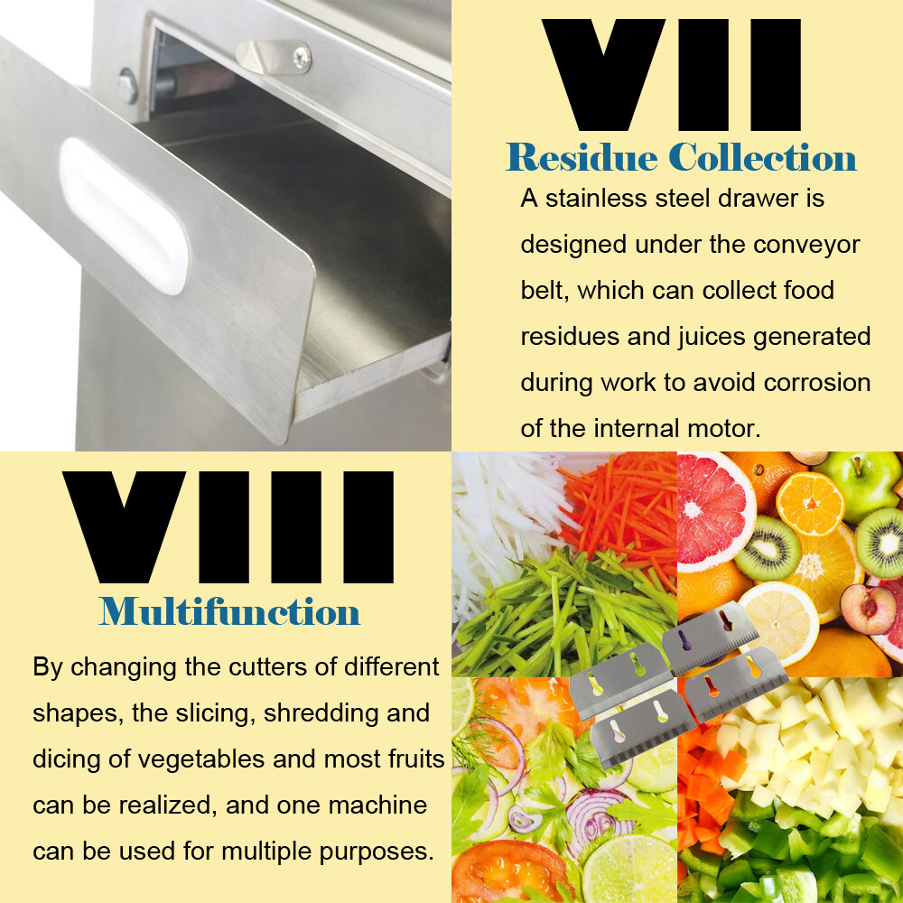 Full-automatic Multi-functional Fruit and Vegetable Cutting Machine Commercial