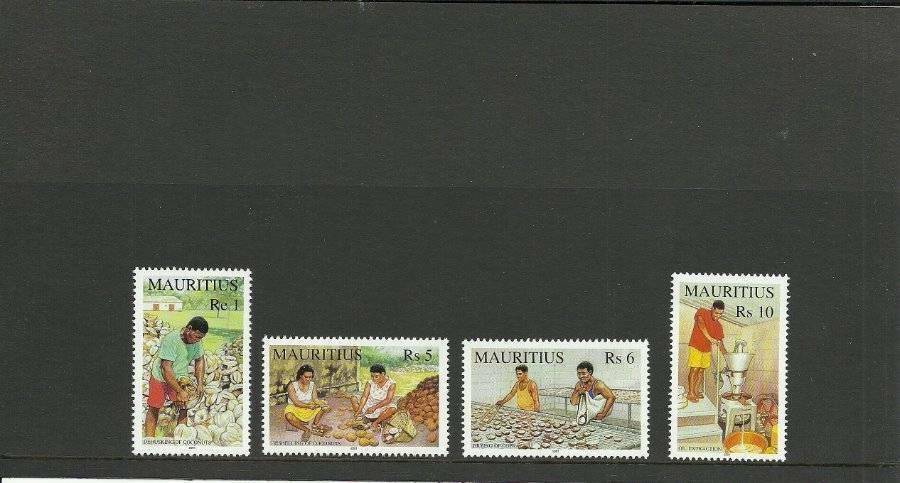 MAURITIUS SG1066-1069 COCONUT INDUSTRY MNH