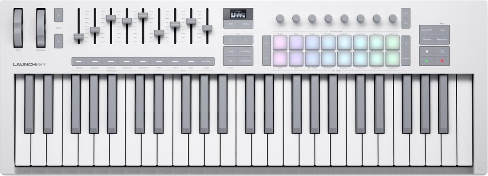 Novation Launchkey 49 MK4 49-key Keyboard Controller - White