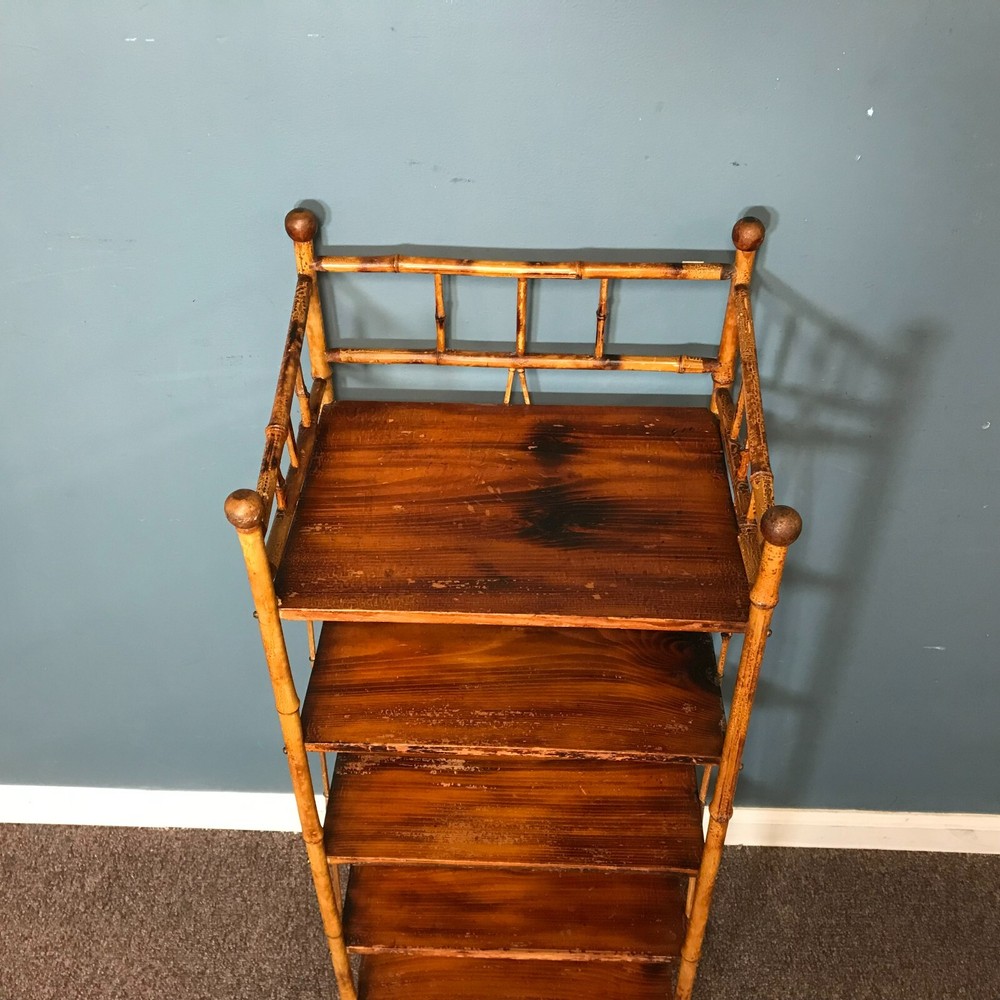 Antique Rattan Bookshelf
