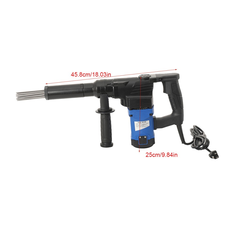 Electric Needle Derusting Gun Rust Removal Needle Scaler Jet Chisel 110V US plug