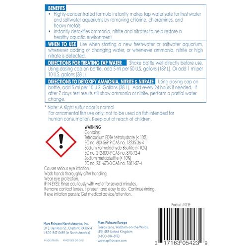 API Aqua Essential Water Conditioner 16oz Dechlorinator Ammonia Remover