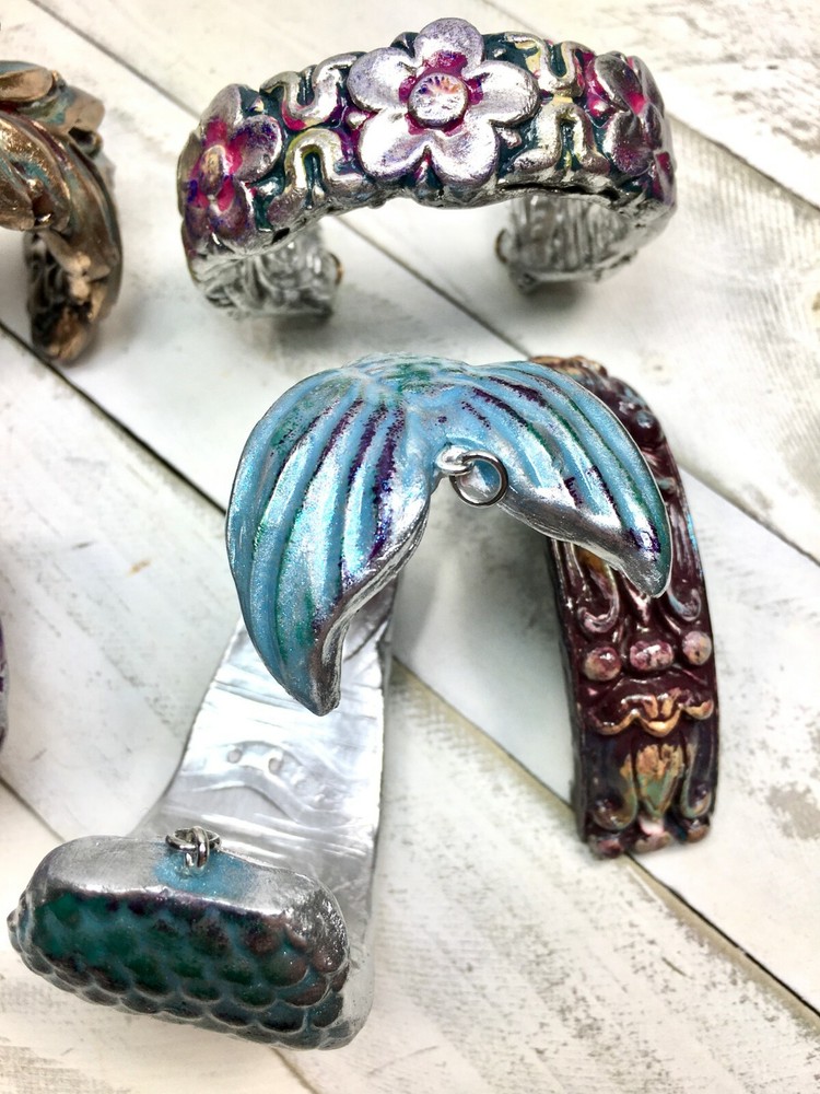 Artisan Polymer Clay Bracelet Bars