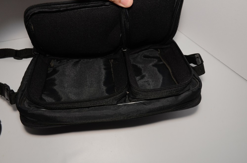 Discwasher CD Player Case Strapped Carrying Case - Black Nylon