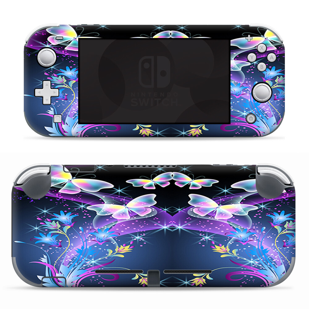 Skins Decals wrap for Nintendo Switch Lite - glowing butterflies in flight