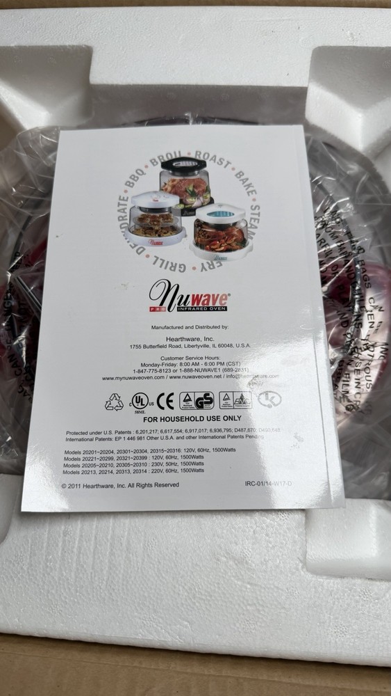 NUWAVE PRO INFRARED OVEN COOKING SYSTEM RED 20337 (Cinnamon )