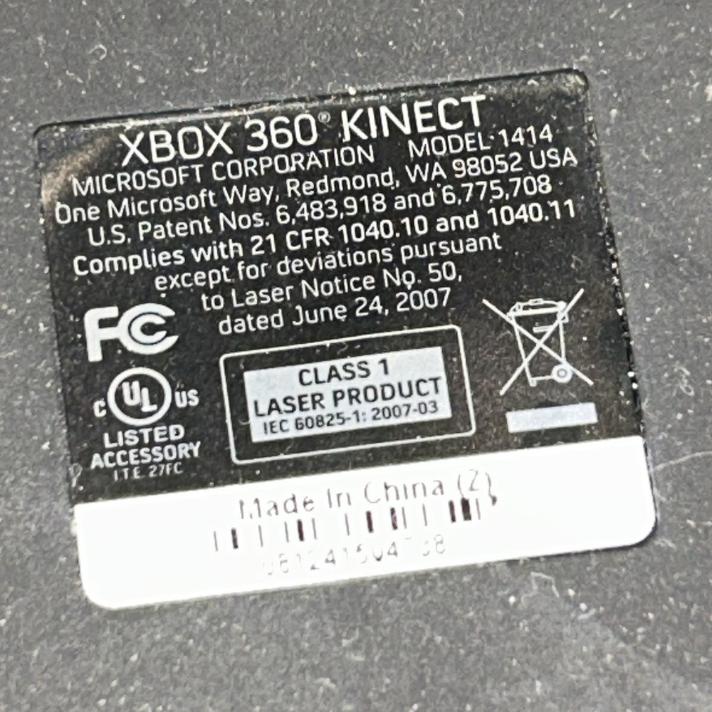 Microsoft Xbox 360 Kinect Sensor Bar Bundle w/AC Adapter + 2 Random Games TESTED