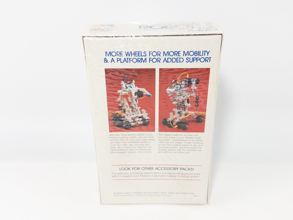 ROBOTIX - Accessory Pack, Support Platform & Wheels, MB #R-670, Sealed, New