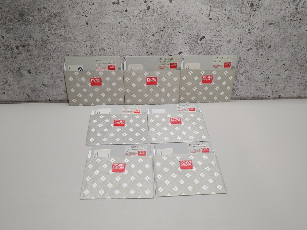 Vtg Computing 5.25" Diskettes – PC-SIG Library