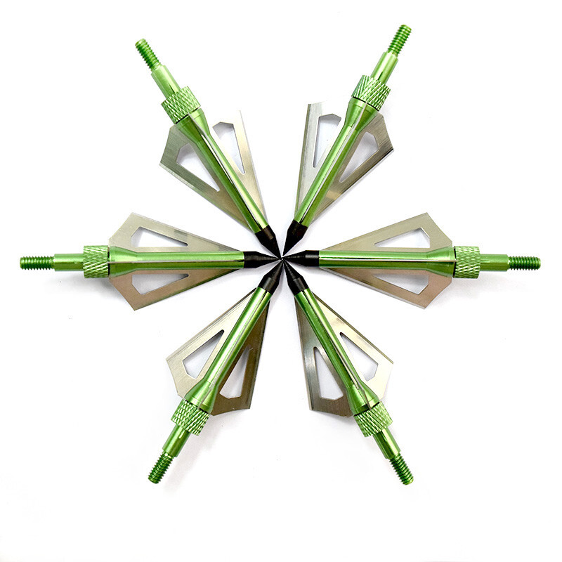 Archery 3 Fixed Blade 100 Grain Broadheads for Compound Bow Crossbow Hunting