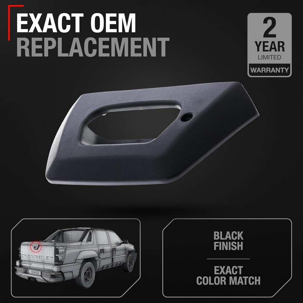 Tailgate Handle Bezel Replacement - Compatible with 2002-2006 Chevrolet Avalanch