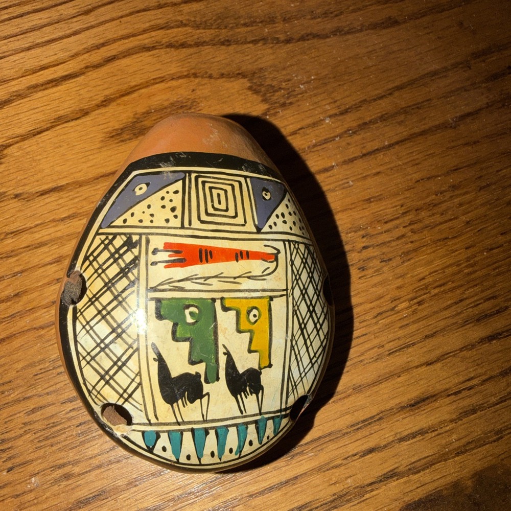 Peruvian Whisle Art Pottery PLEASE READ