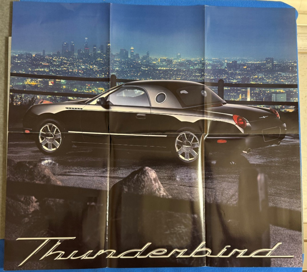2001 Ford Thunderbird Fold out poster