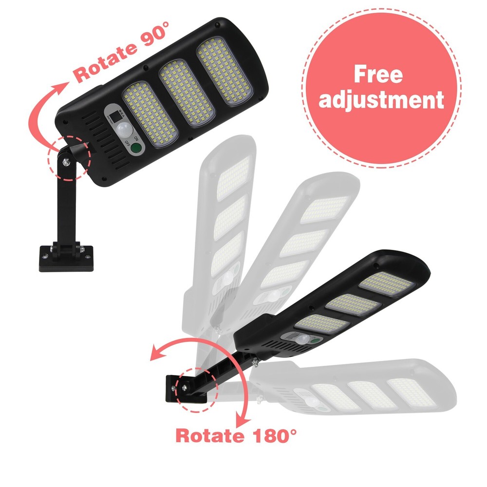 4 Pack LED Solar Lights Outdoor with Remote 6000K 213LED Solar Motion Sensor