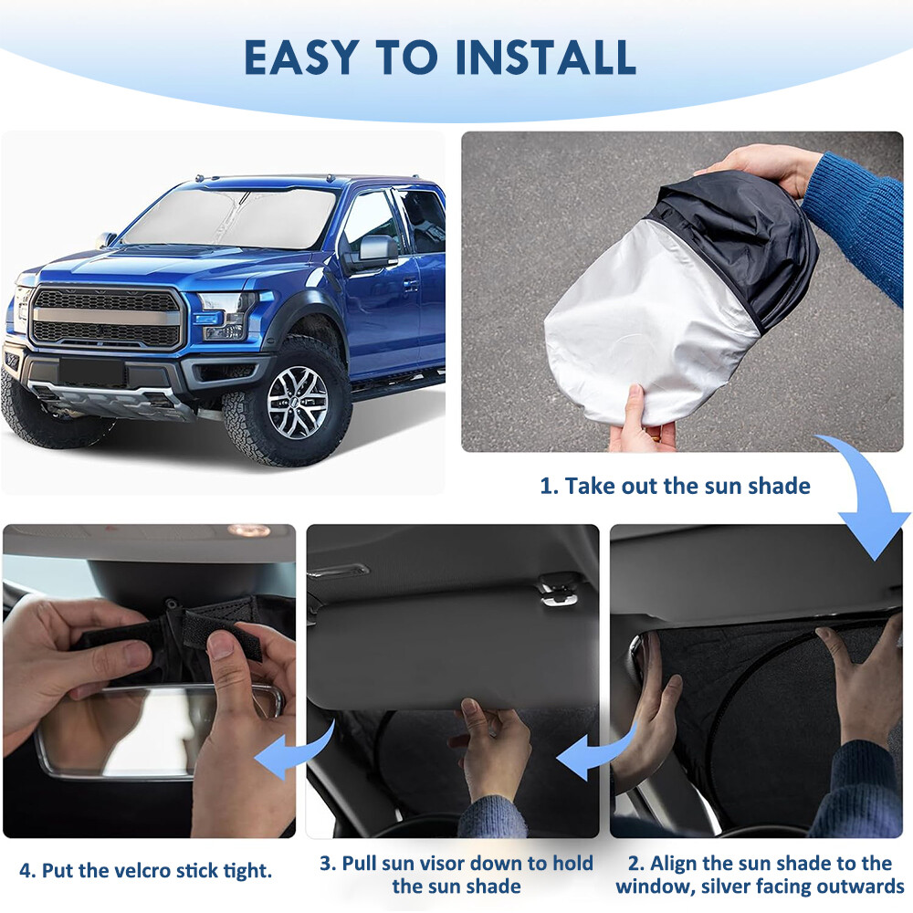 Foldable Car Windshield Front Window Sun Shade Cover Visor UV Block Protector