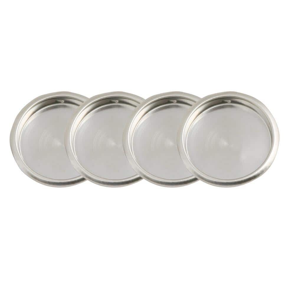 2-1/8 in. Satin Nickel Closet Finger Pull (4-Pack)