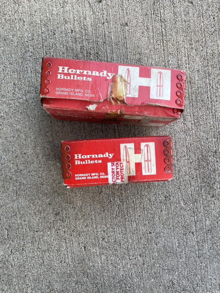 Vintage Hornady EMPTY Ammo Bullet Box - x2