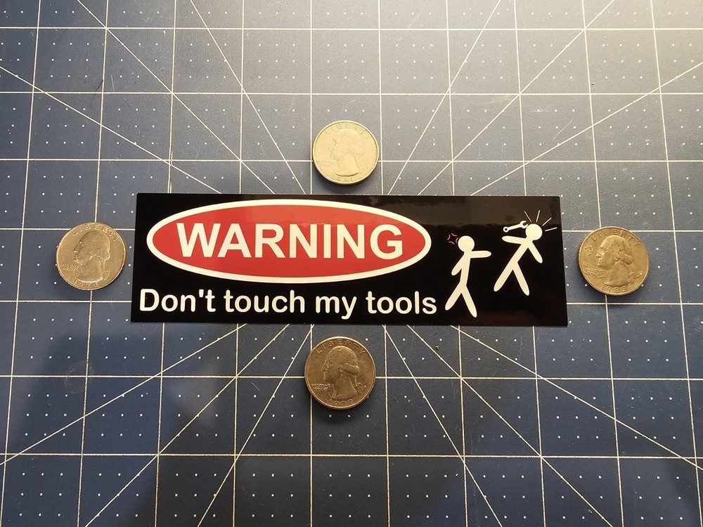TOOL BOX FUNNY STICKER V1
