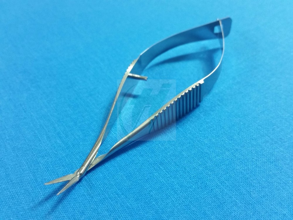 PREMIUM QUALITY PACIVATED VANNAS MICRO SURGICAL SCISSORS ANGLED FORWARD 3"