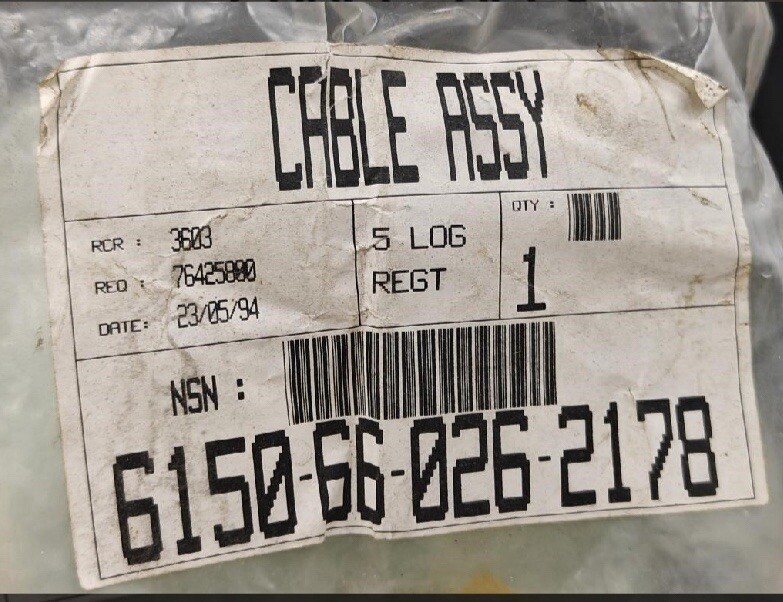MILITARY  CABLE Assembly 6150-66-026-2178