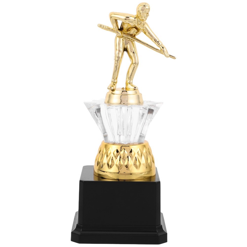 Pool Table Trophy Billiards Award Cup Player Statue