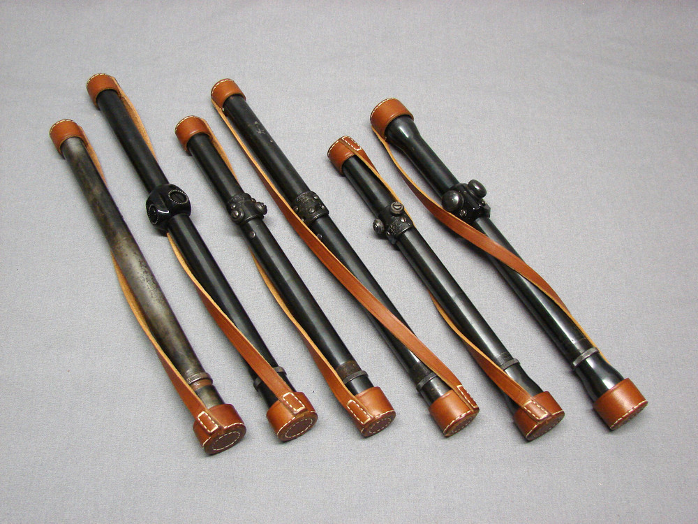 CUSTOM MADE RIFLE SCOPE LEATHER COVERS
