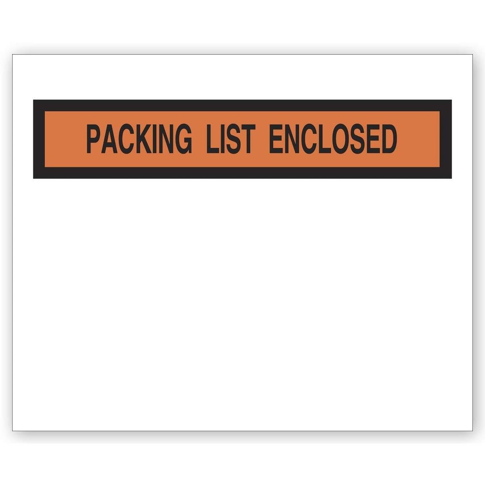 100 Packing List Enclosed Panel Face Envelopes 4.5 x 6 Shipping Envelope Pouch