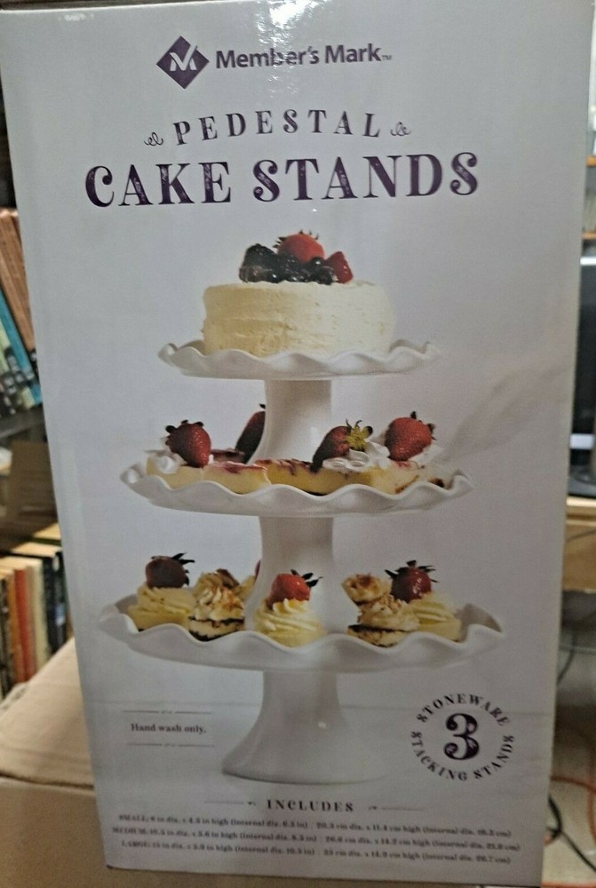 Member's Mark 3-Piece Cake Stand Set
