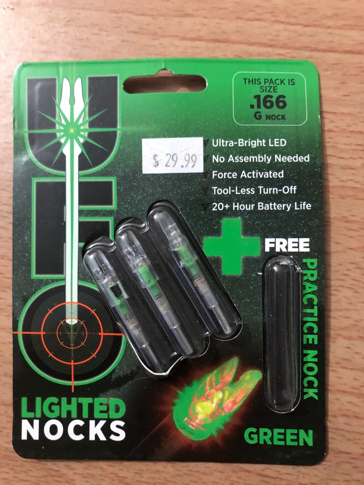 UFO Practice Lighted Nocks - .166 G Nock 3 Pack