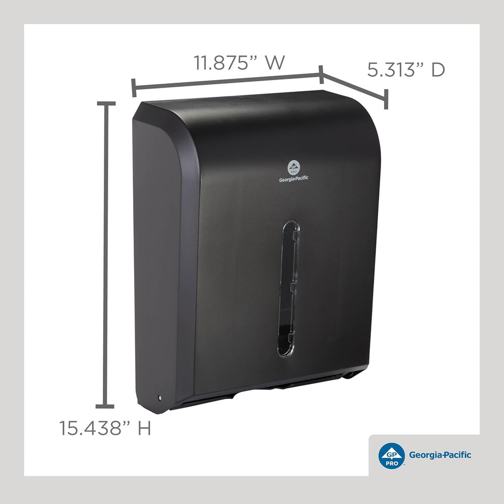 Combi-Fold Paper Towel Dispenser, 56650A, Black