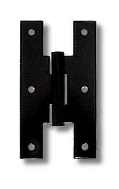 "H" Hinge Single Black 3" For Flush Doors