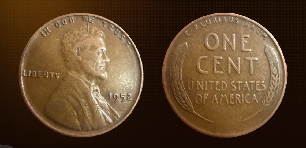 1952 Lincoln Wheat Penny Printing Errors