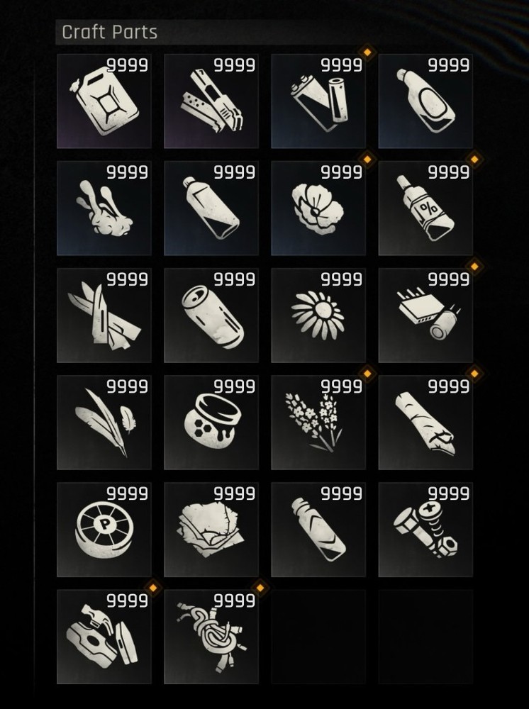 Dying Light The Beast In Game Items (PS5) EVERYTHING MAX DROPS