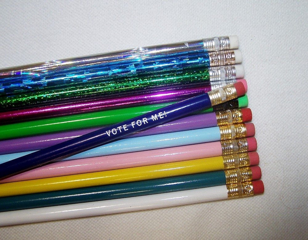 72 Round Personalized Pencils in 72 DIFFERENT COLORS