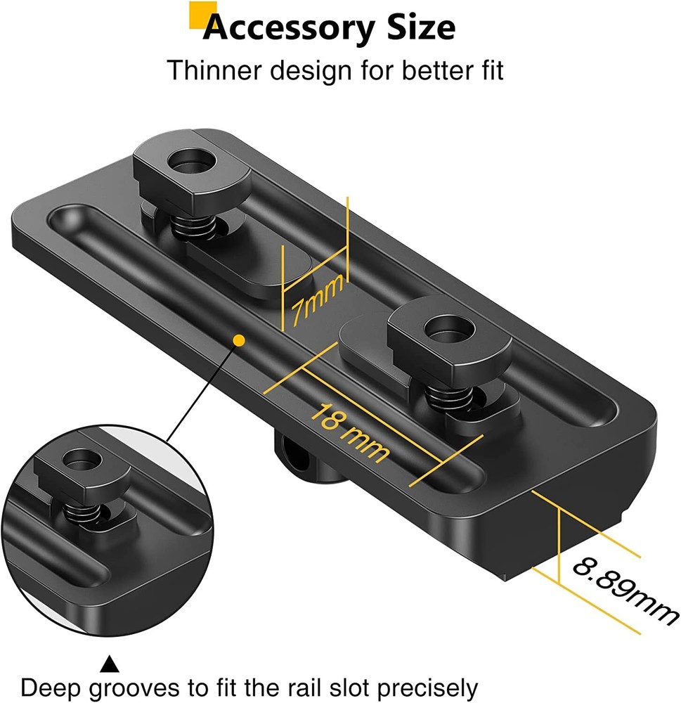 6-9 Inches Rifle Bipod Spring Return M-LOK Adapter Compatible With M-Rail System