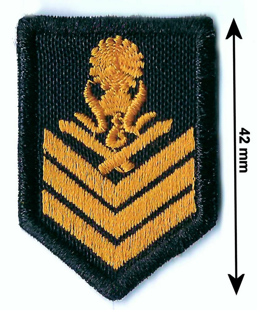 Cambodia Military Army Armed Forces Master Sergeant Insignia Collar Tab Patch